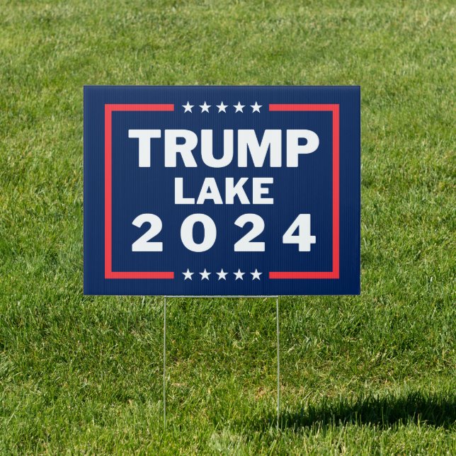 Trump Kari Lake 2024 Yard Sign (Insitu)