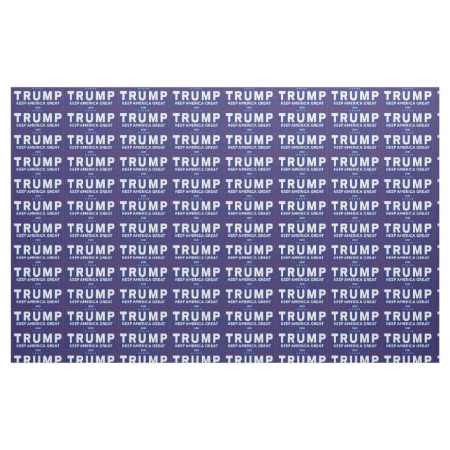 Trump Keep America Great 2020 Blue Background ZSSG Fabric (Fat Quarter)