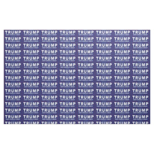 Trump Keep America Great Blue Background, ZSSG Fabric
