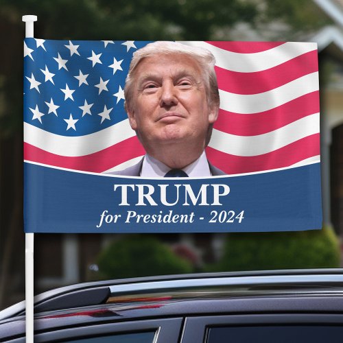 Trump Keep America Great _ photo design Car Flag