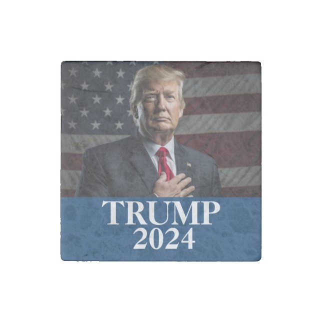 Trump Keep America Great Stone Magnet (Front)