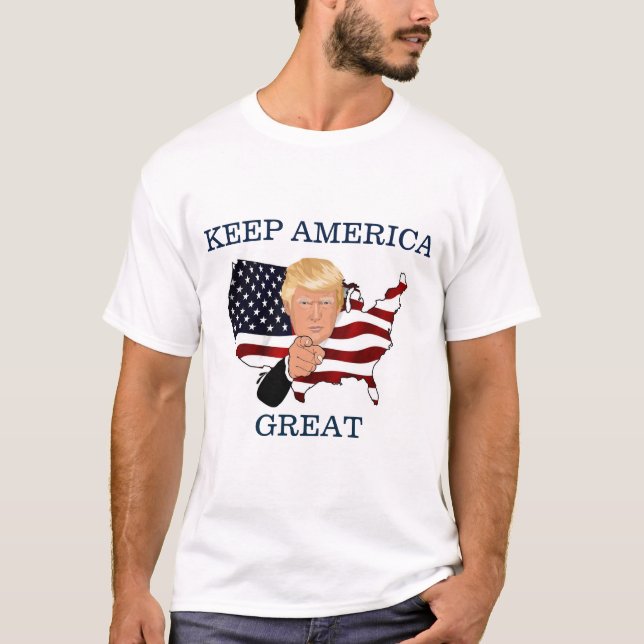 Trump, keep America great T-Shirt (Front)