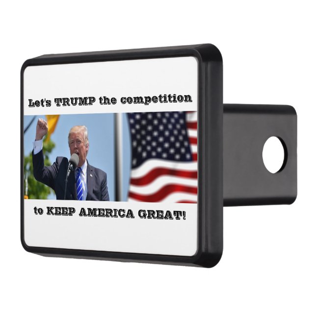 Trump Keep America Great Trailer Hitch Cover (Left)