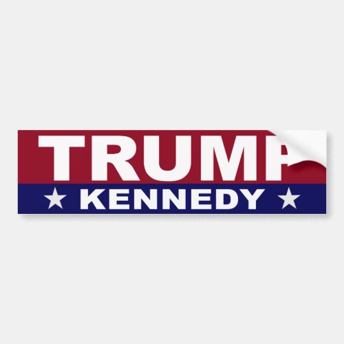 TRUMP KENNEDY BUMPER STICKER