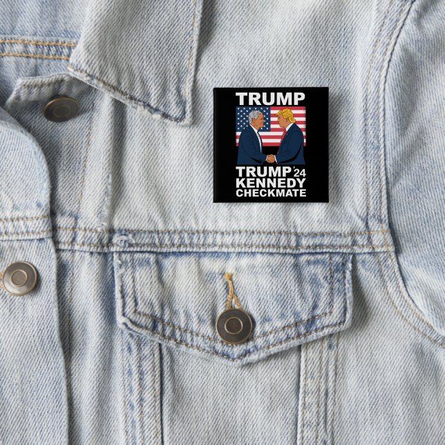Trump Kennedy Checkmate 2024 Vote Trump Kennedy  Button (In Situ)