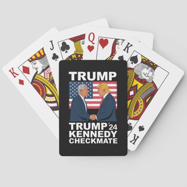 Trump Kennedy Checkmate 2024 Vote Trump Kennedy  Poker Cards (Back)