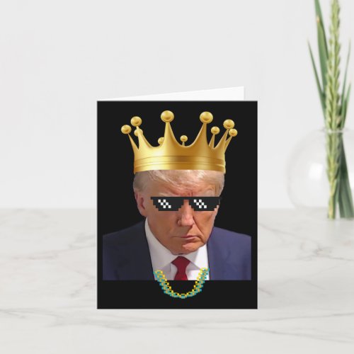 Trump King Trump Mug Shot Aug 2024 Thug Life Retr Card