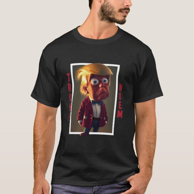 Trump Kristi Noem Presidential Cartoon 2024 T Shir T-Shirt (Front)