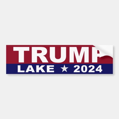 Trump Lake 2024 Bumper Sticker 