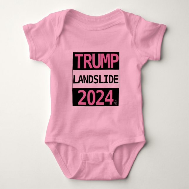 TRUMP LANDSLIDE 2024 for BABY! Baby Bodysuit (Front)