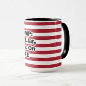 tRUMP: Liar, Liar, Pants on Fire Mug (Front Right)
