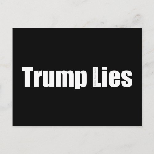 Trump Lies Postcard