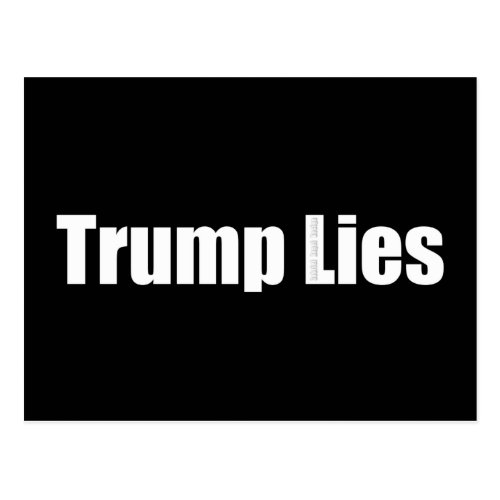 Trump Lies Postcard Trump Lies Postcard