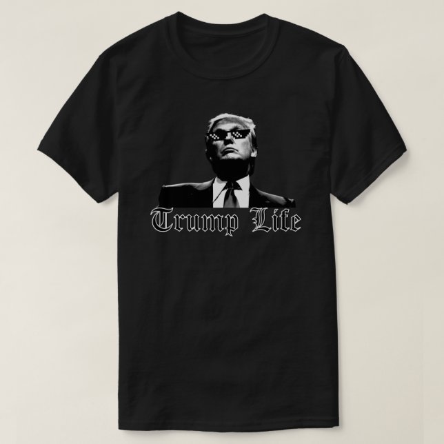 Trump LIfe, Thug Life  Sticker T-Shirt (Design Front)