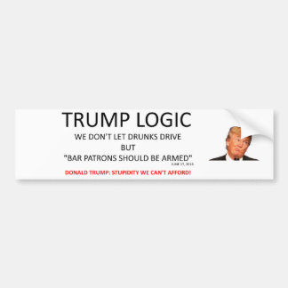 Trump Logic Bumper Sticker