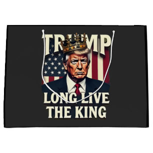 Trump Long Live the King Pro Trump Patriotic Large Gift Bag