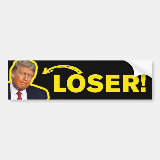 Trump Loser Anti-Trump Trump Lost Bumper Sticker (Front)