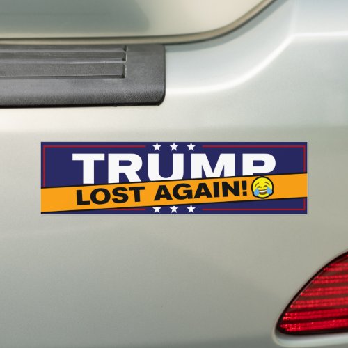 Trump Lost Again 2024 Anti_Trump Bumper Sticker