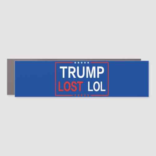 Trump Lost LOL Reflective Bumper Sticker Car Magnet