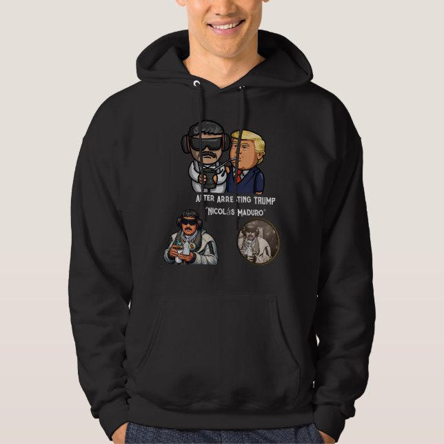 Trump & Maduro Illustration T-Shirt HODDIES Hoodie (Front)