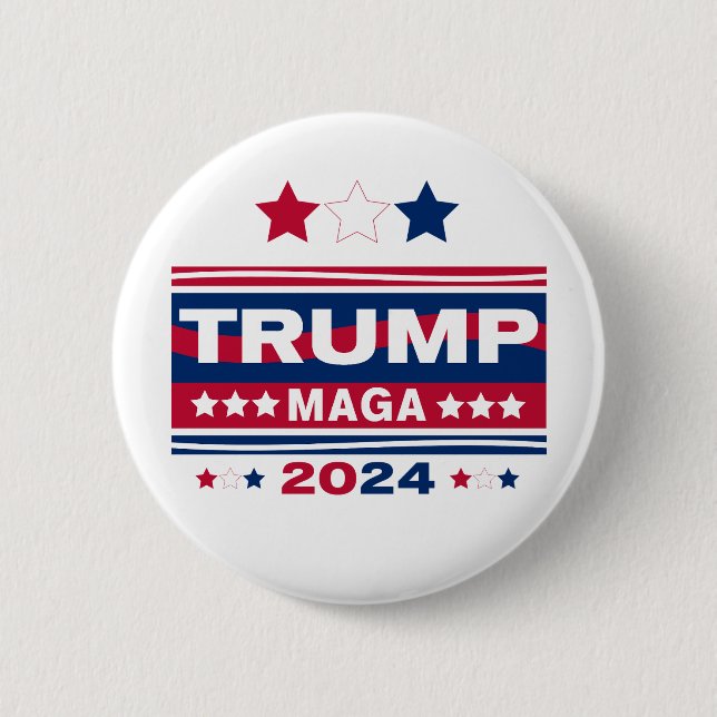 TRUMP~MAGA~2024 BUTTON (Front)