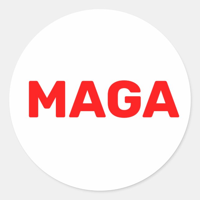  Trump Maga 2024  Classic Round Sticker (Front)