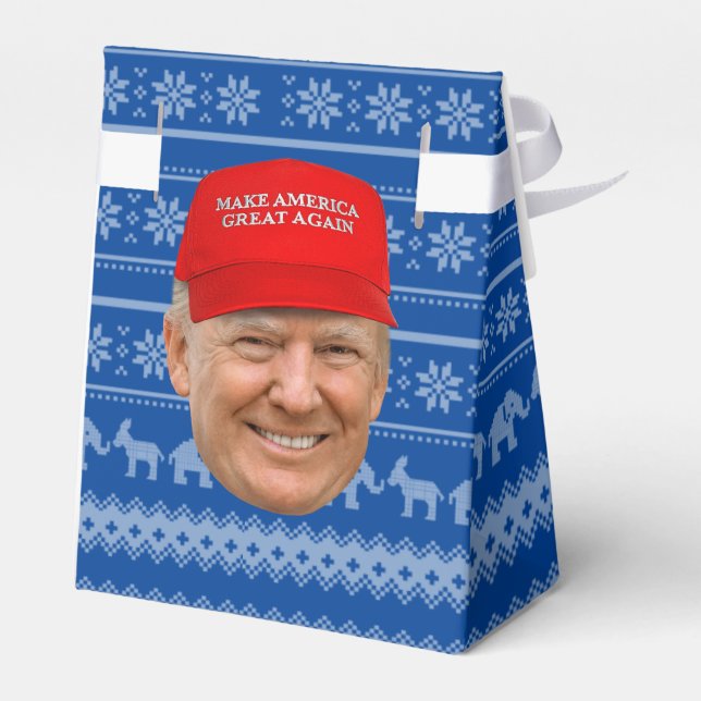TRUMP MAGA Christmas Favor Boxes (Back Side)
