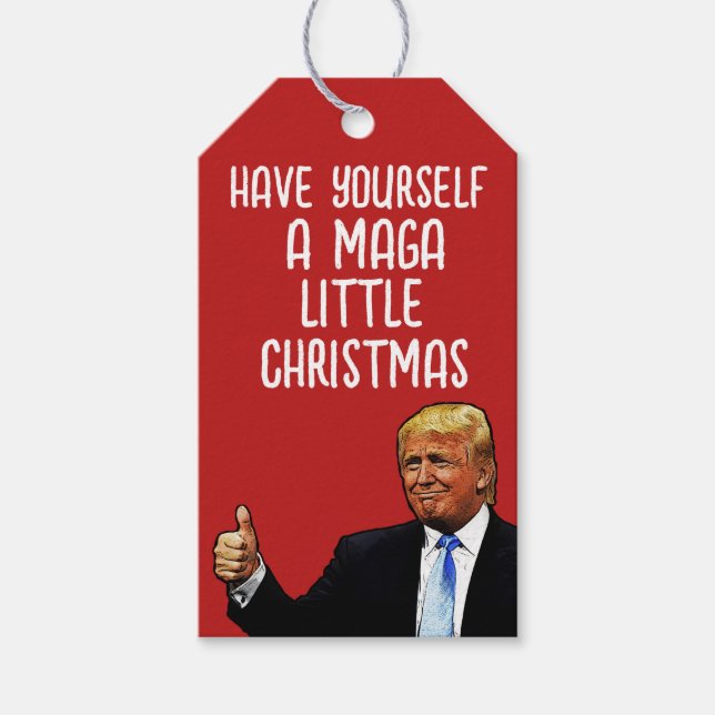 TRUMP MAGA CHRISTMAS GIFT TAGS (Front)