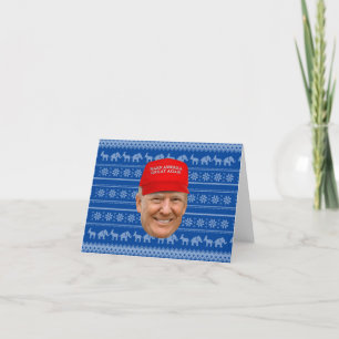 TRUMP MAGA Christmas Letterpress Thank You Card
