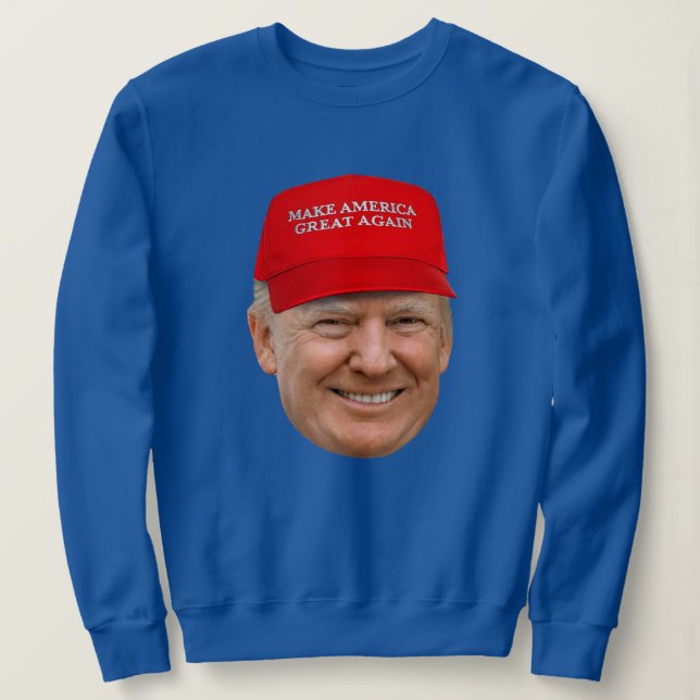 TRUMP MAGA Christmas Sweatshirt (Design Front)