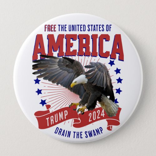 Trump MAGA Eagle Freedom Button