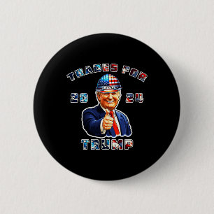 Trump Maga I'm Voting Trades For Trump 2024 Button