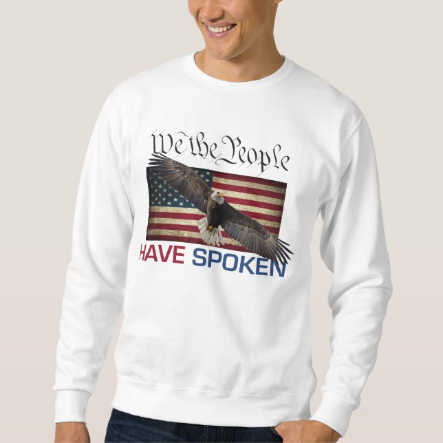 Trump MAGA Long Sleeve Sweat Shirt (Front)