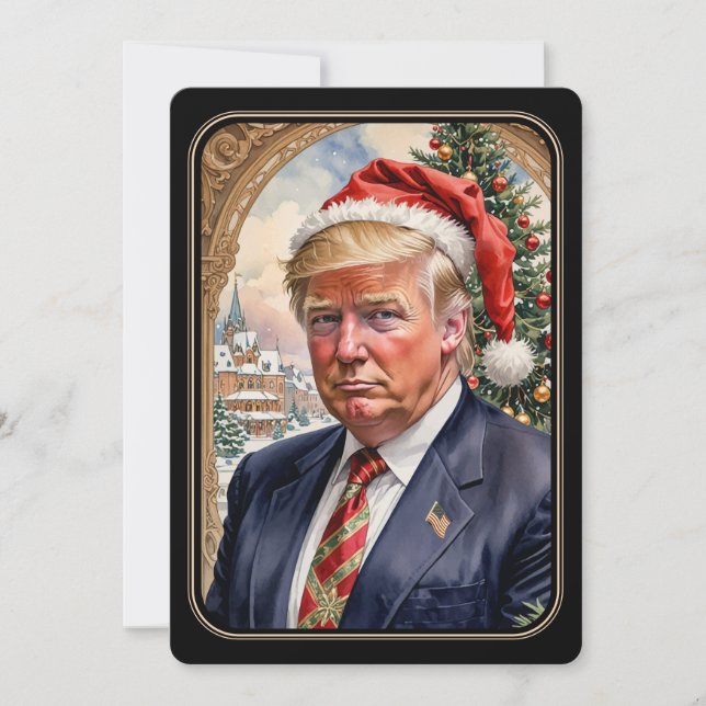 Trump MAGA Maganificent Christmas Card (Front)