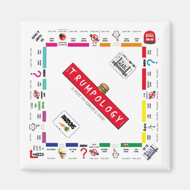 Trump Maga Magnet | coup d'etat (Front)