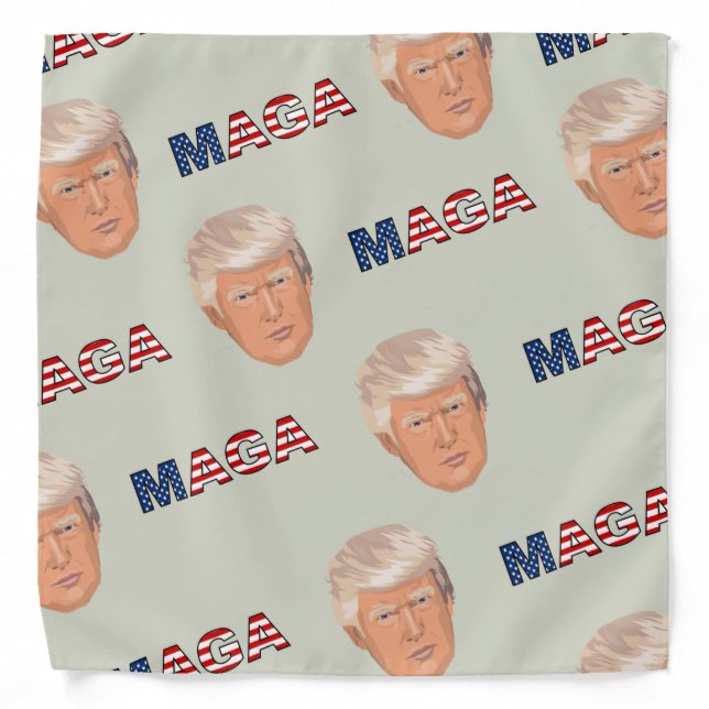 Trump MAGA Pattern Bandana (Front)