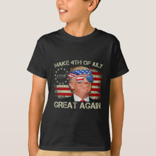 Trump Make 4th Of July Great Again 47th President T-Shirt