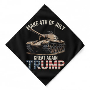 Trump Make 4th of July Great Again with Military Bandana