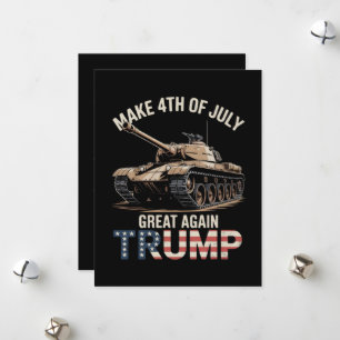 Trump Make 4th of July Great Again with Military Holiday Card