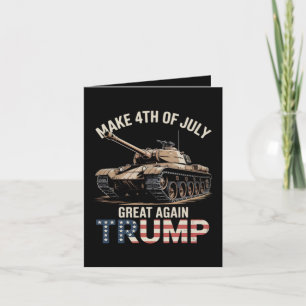 Trump Make 4th of July Great Again with Military Holiday Card