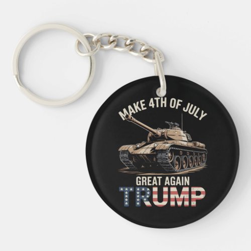 Trump Make 4th of July Great Again with Military Keychain