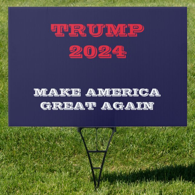 Trump Make America Great Again Yard Sign (Insitu)