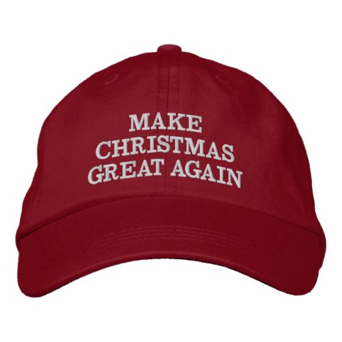 Trump Make Christmas Great Again Embroidered Baseball Hat