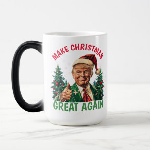 Trump Make Christmas Great Again, Trump Christmas Color Morph Mug