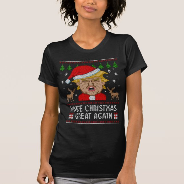 Trump Make Christmas Great Again Ugly Sweater (Front)