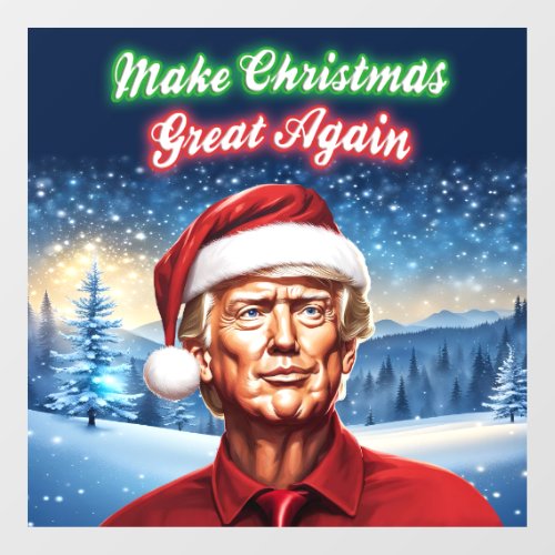 Trump _ Make Christmas Great Again Window Cling