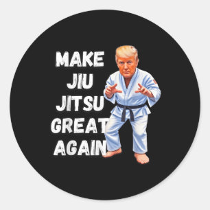 Trump Make Jiu-jitsu Great Again Bjj Classic Round Sticker