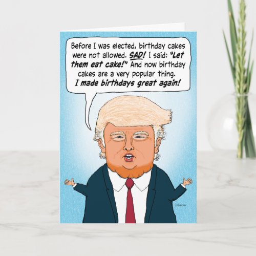 Trump Makes Birthdays Great Again Card