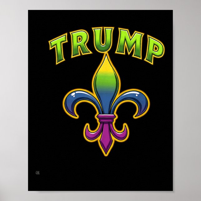 Trump Mardis Gras  Poster (Front)