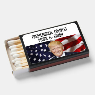 TRUMP MATCHBOX WEDDING FAVORS MATCHBOXES